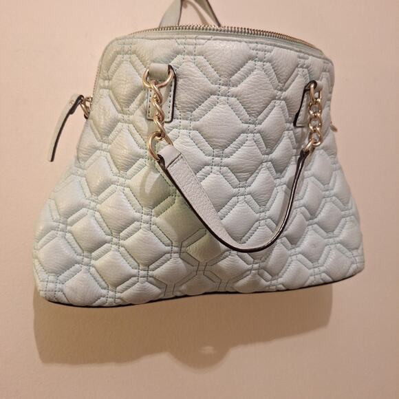 KATE SPADE Rachelle Astor Court Quilted Leather Bag Hydrangia Blue - Picture 1 of 6
